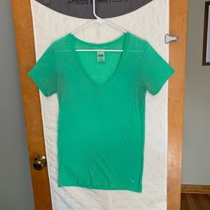 PINK Victoria’s Secret V-Neck Short Sleeve T-Shirt